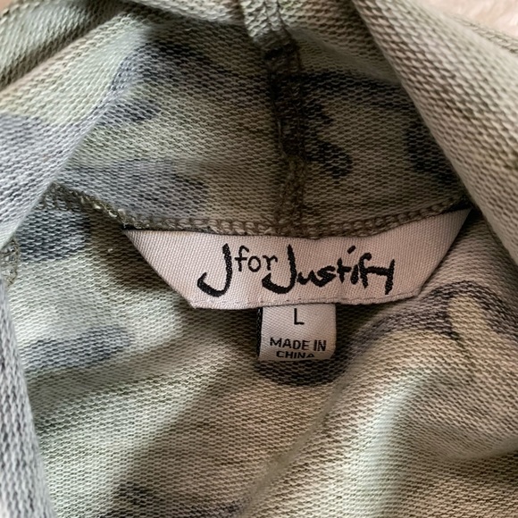 J for Justify Camo Hoodie Dress Size Large - Picture 15 of 16